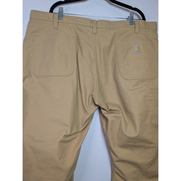 Carhartt Work Pants Mens 42x30 Rugged Flex Relaxed Fit Canvas Tan Khaki BN3109-M - Picture 13 of 16
